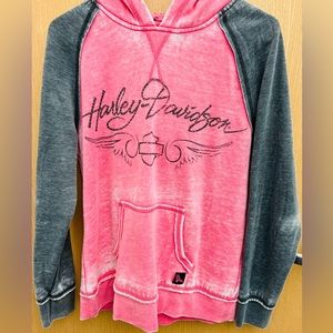 Harley-Davidson Pink Cancer Awareness Pullover Hoodie